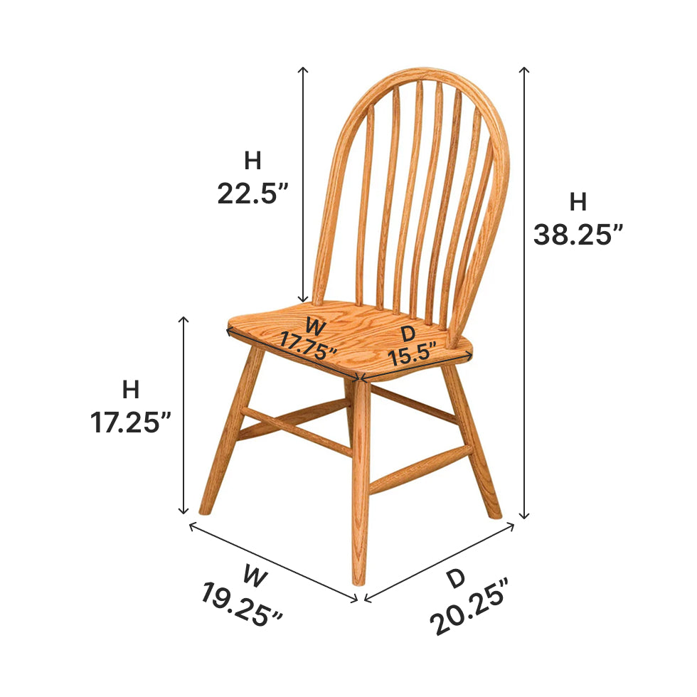 Amish Econo Side Chair-Dining Chair-The Amish House