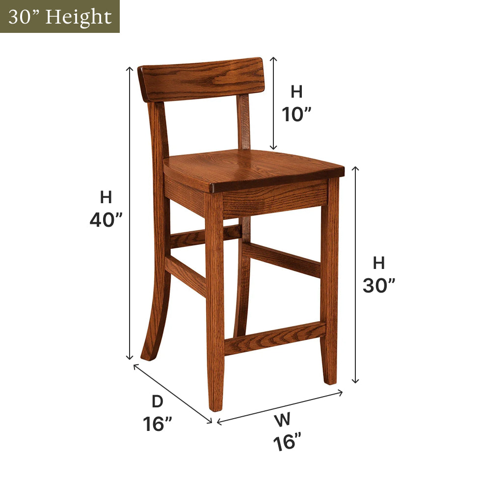 Amish Eddison Bar Chair - Thumbnail 2