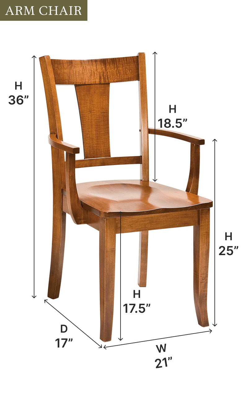 Amish Ellington Essential Dining Chair-Dining Chair-The Amish House