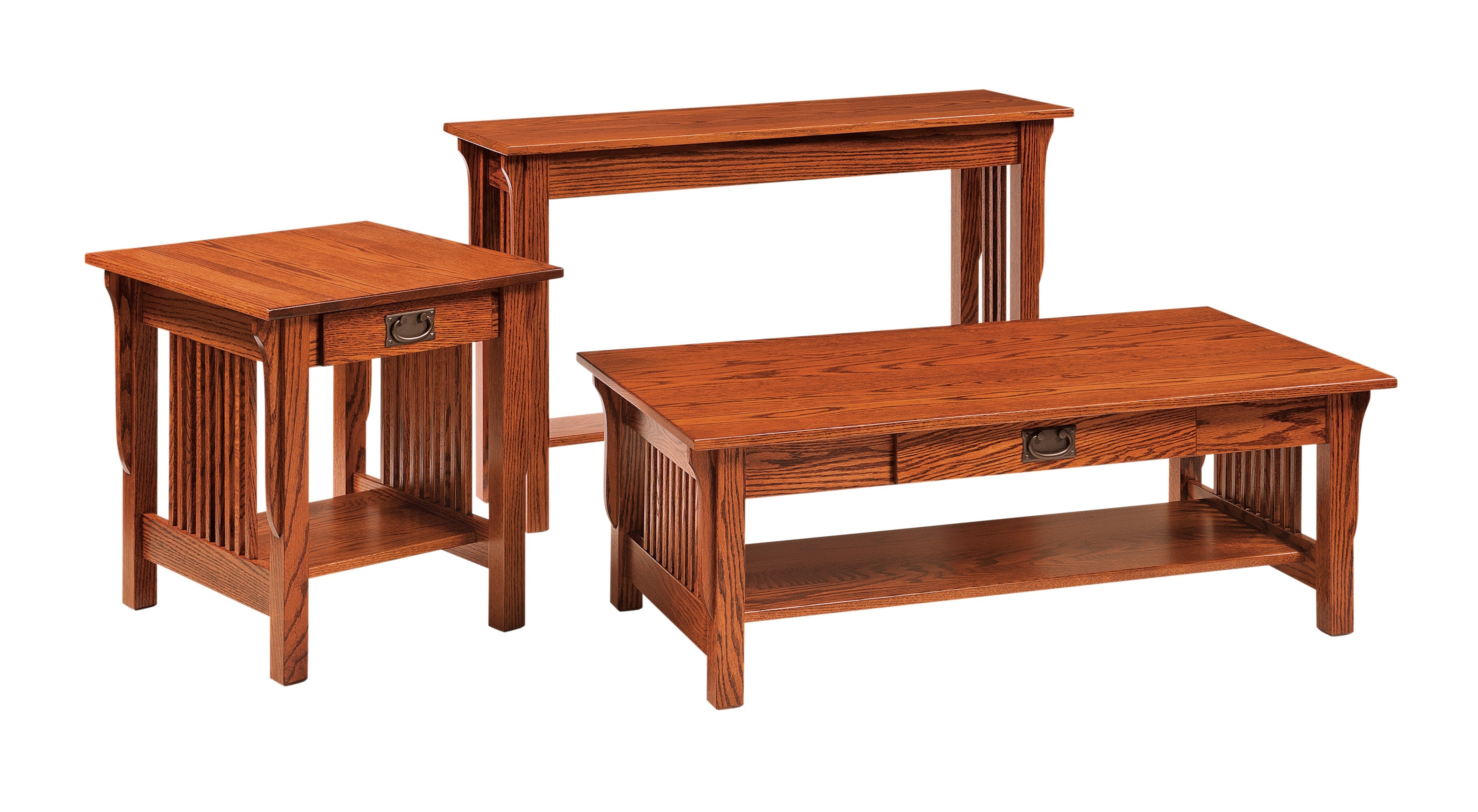 american made amish leah coffee table end table sofa table options