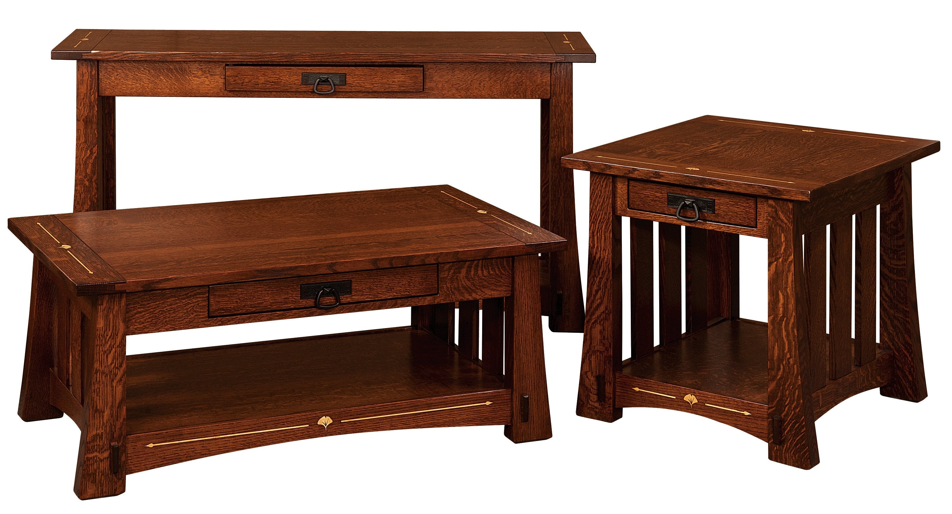 american made amish mesa coffee table end table sofa table