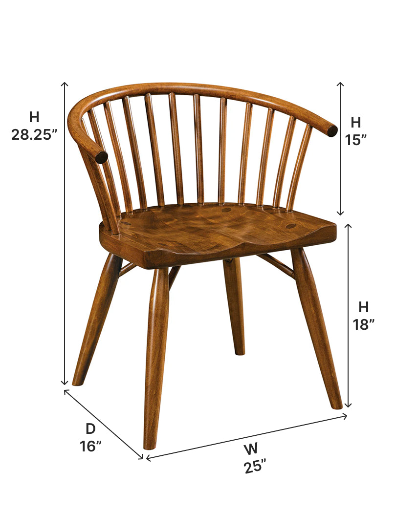 Amish Espin Dining Arm Chair - Thumbnail 3