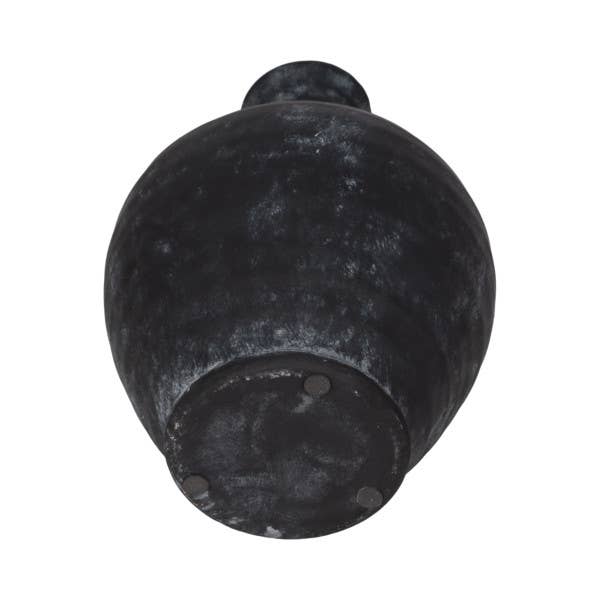 Black Weathered Terracotta Jug with Handle