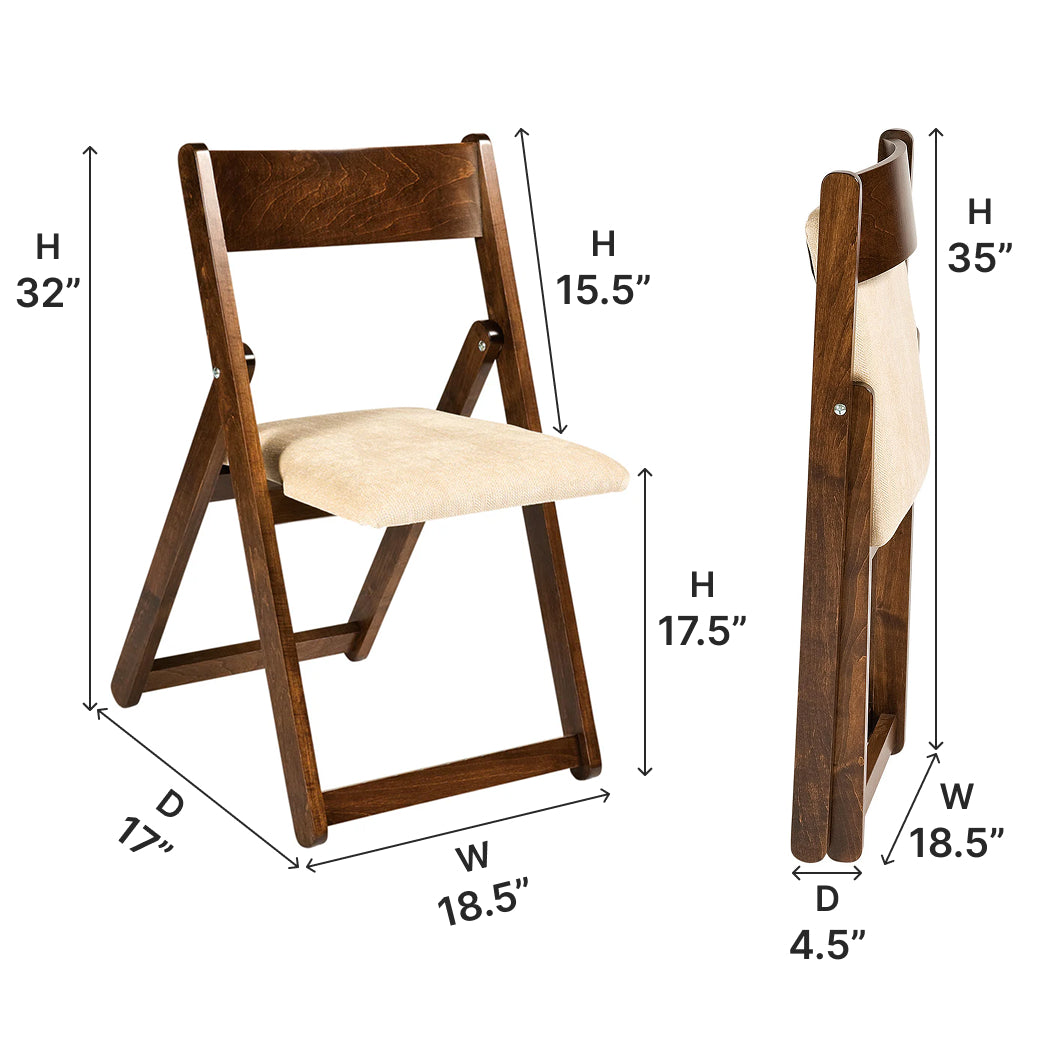 The Amish House Folding Dining Side Chair - Thumbnail 3