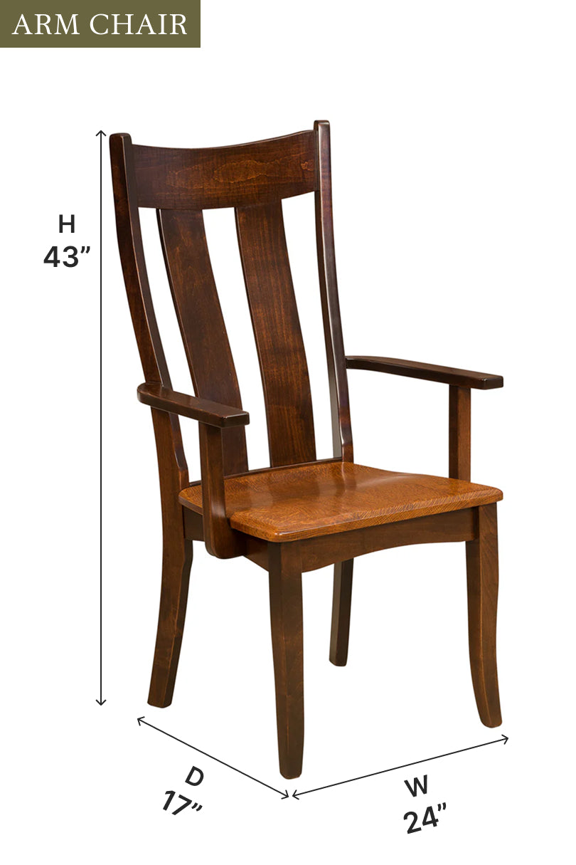 Amish Franco Dining Chair-Dining Chair-The Amish House