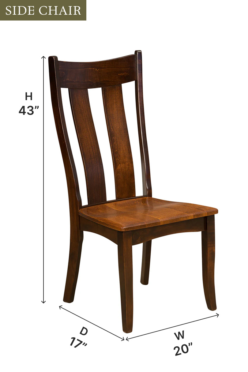 Amish Franco Dining Chair-Dining Chair-The Amish House
