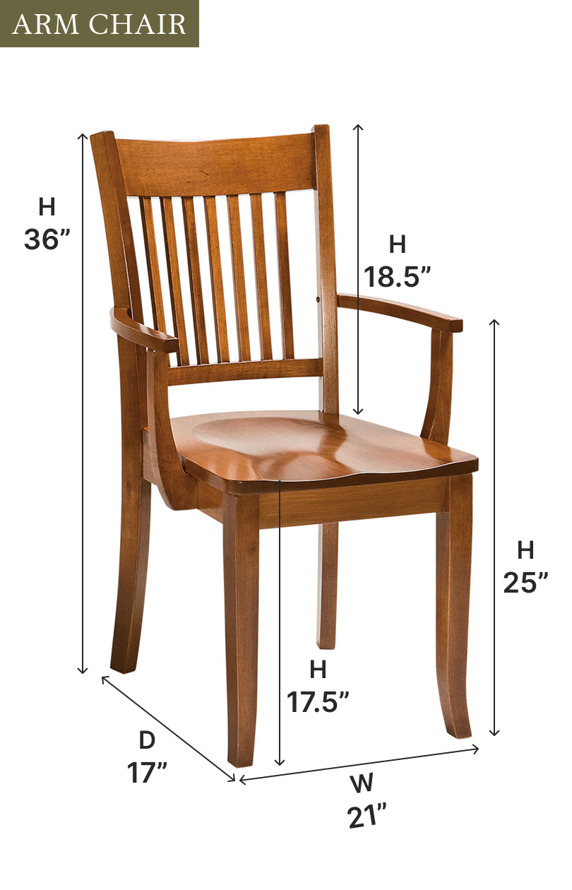 Amish Frankton Dining Chair-Dining Chair-The Amish House