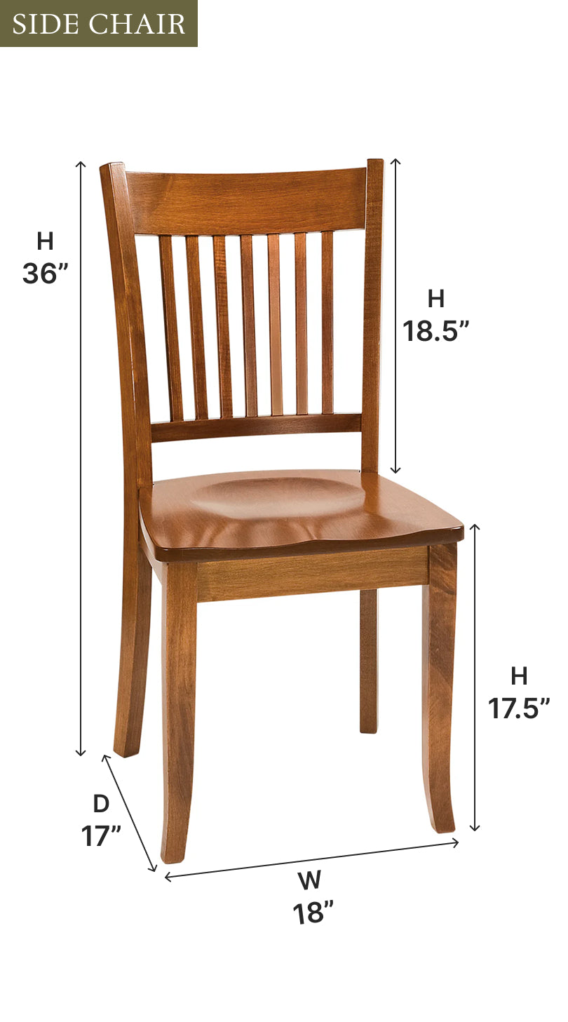 Amish Frankton Dining Chair-Dining Chair-The Amish House