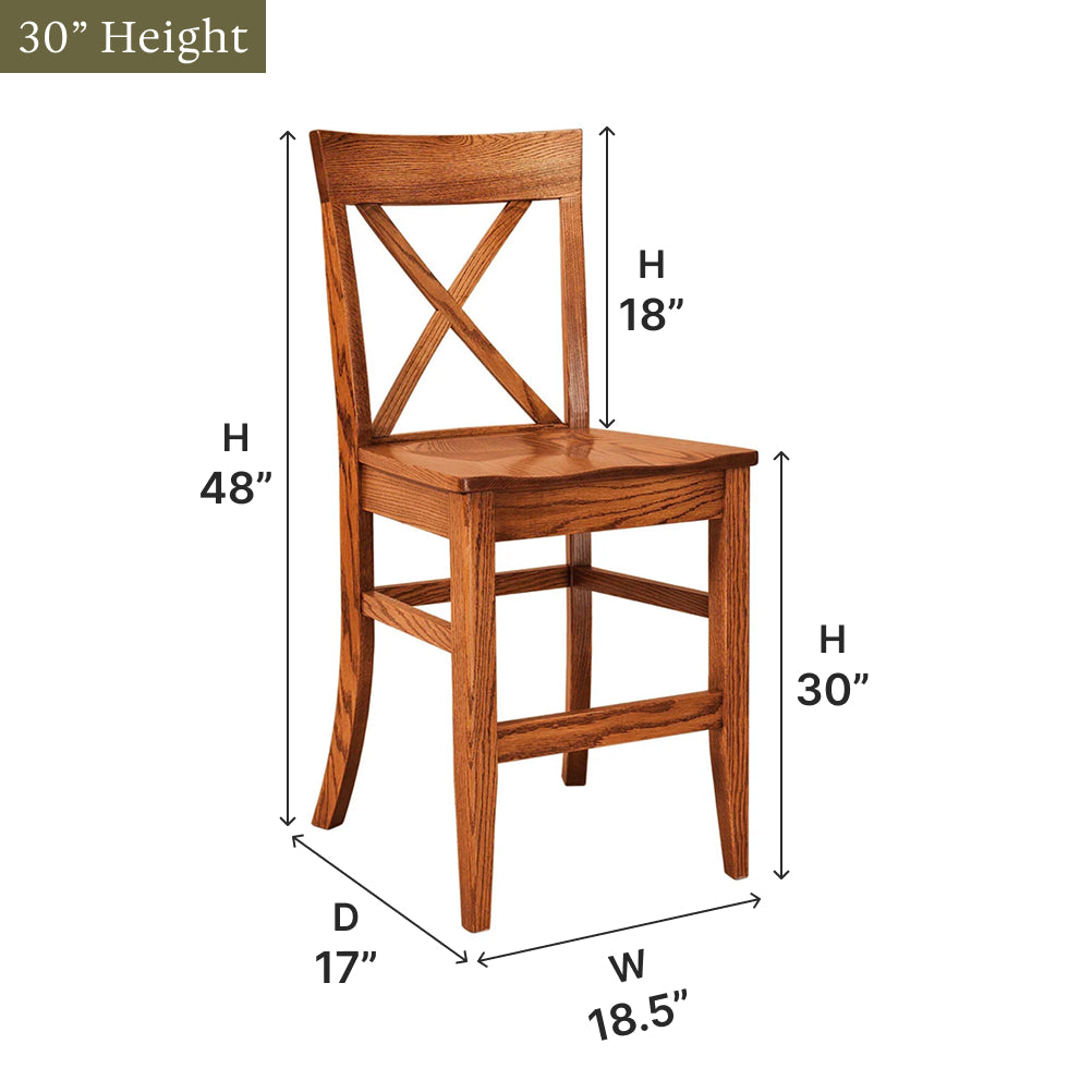 Amish Frontier Bar Chair