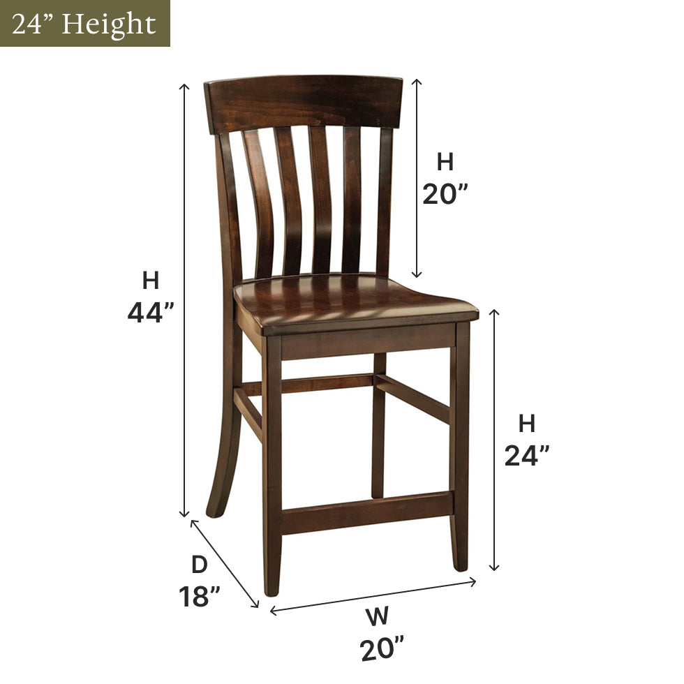 Amish Galena Bar Chair