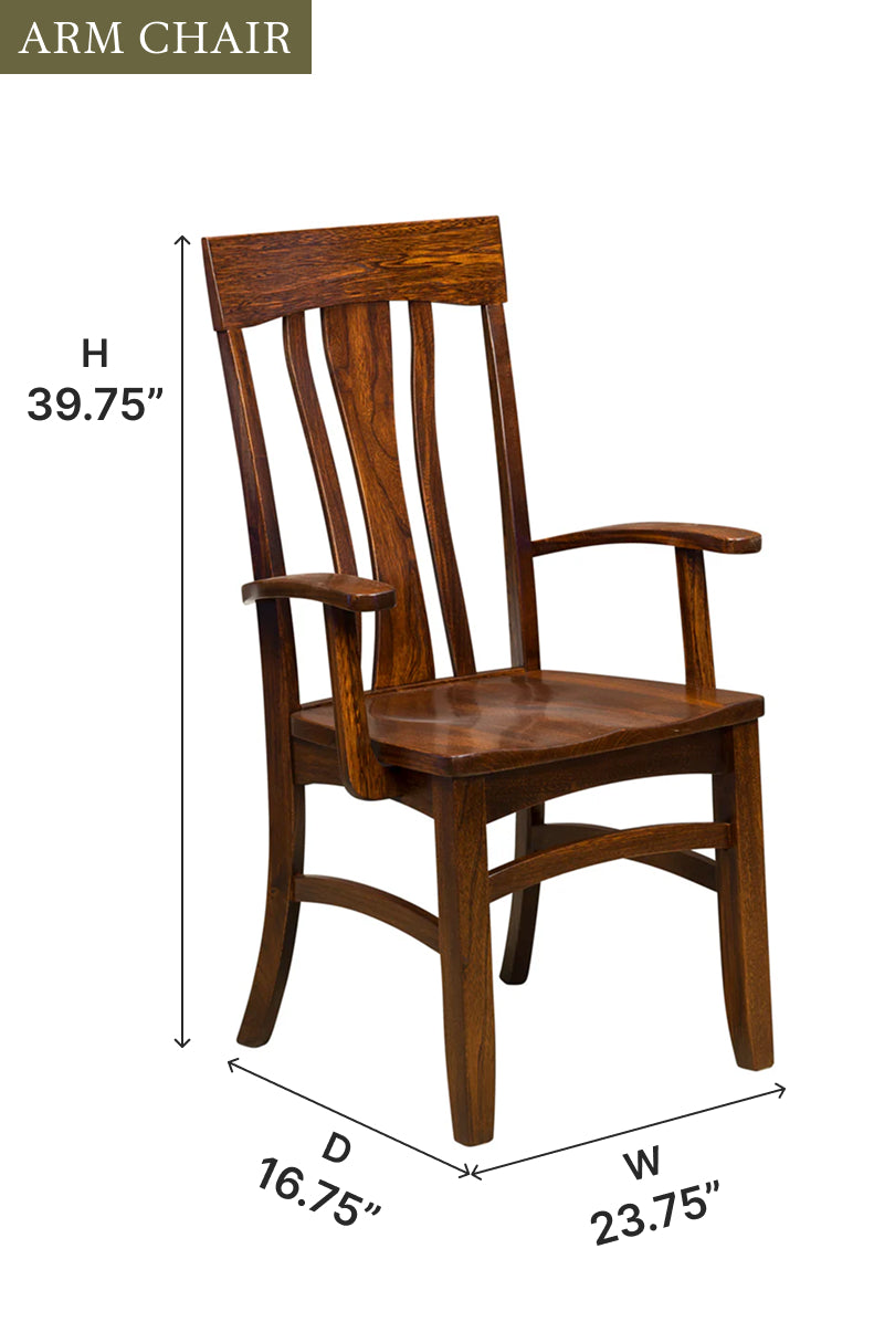 Amish Gatlinburg Dining Chair-Dining Chair-The Amish House