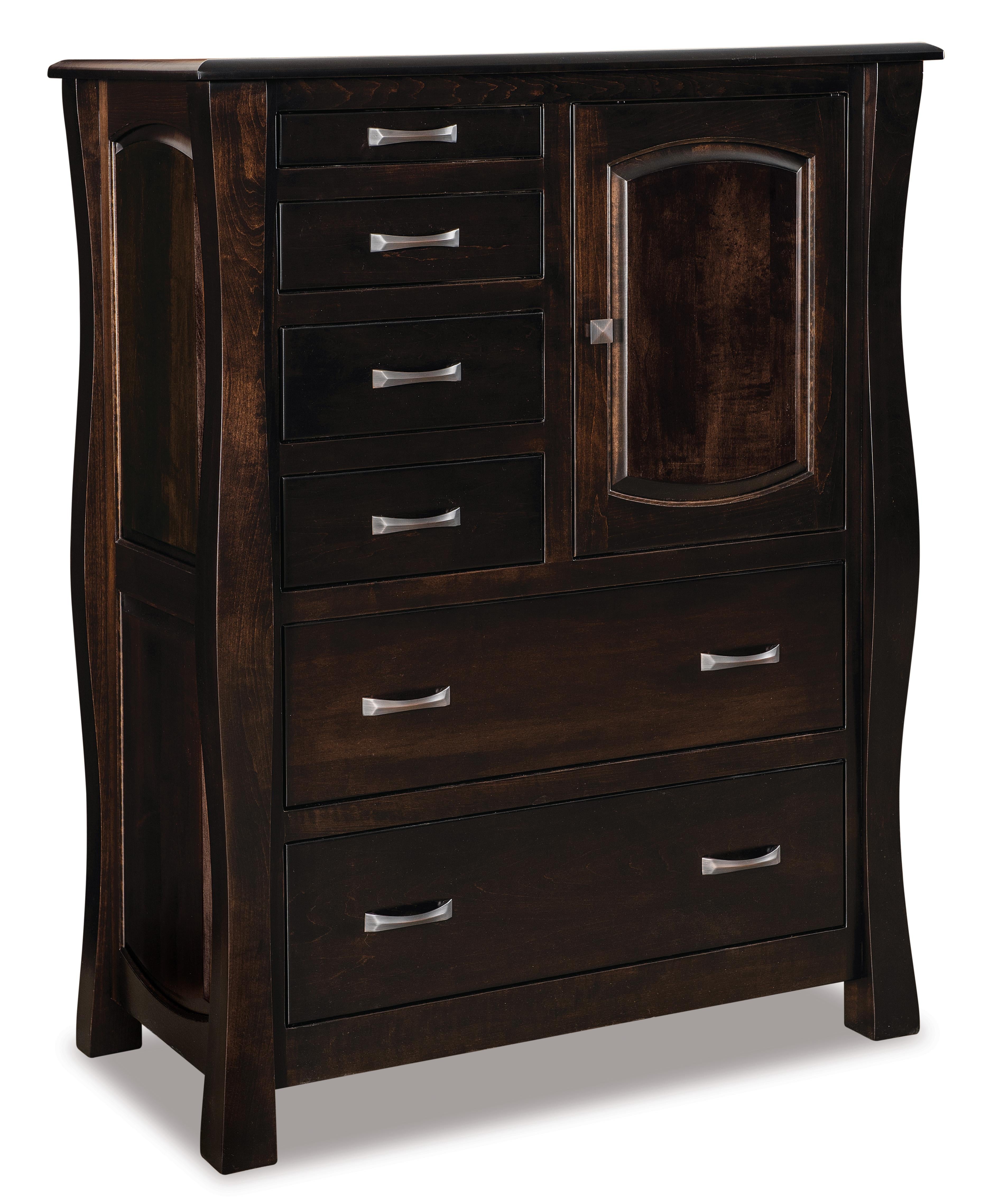 Amish Reno Six Drawer One Door Gentleman’s Chest