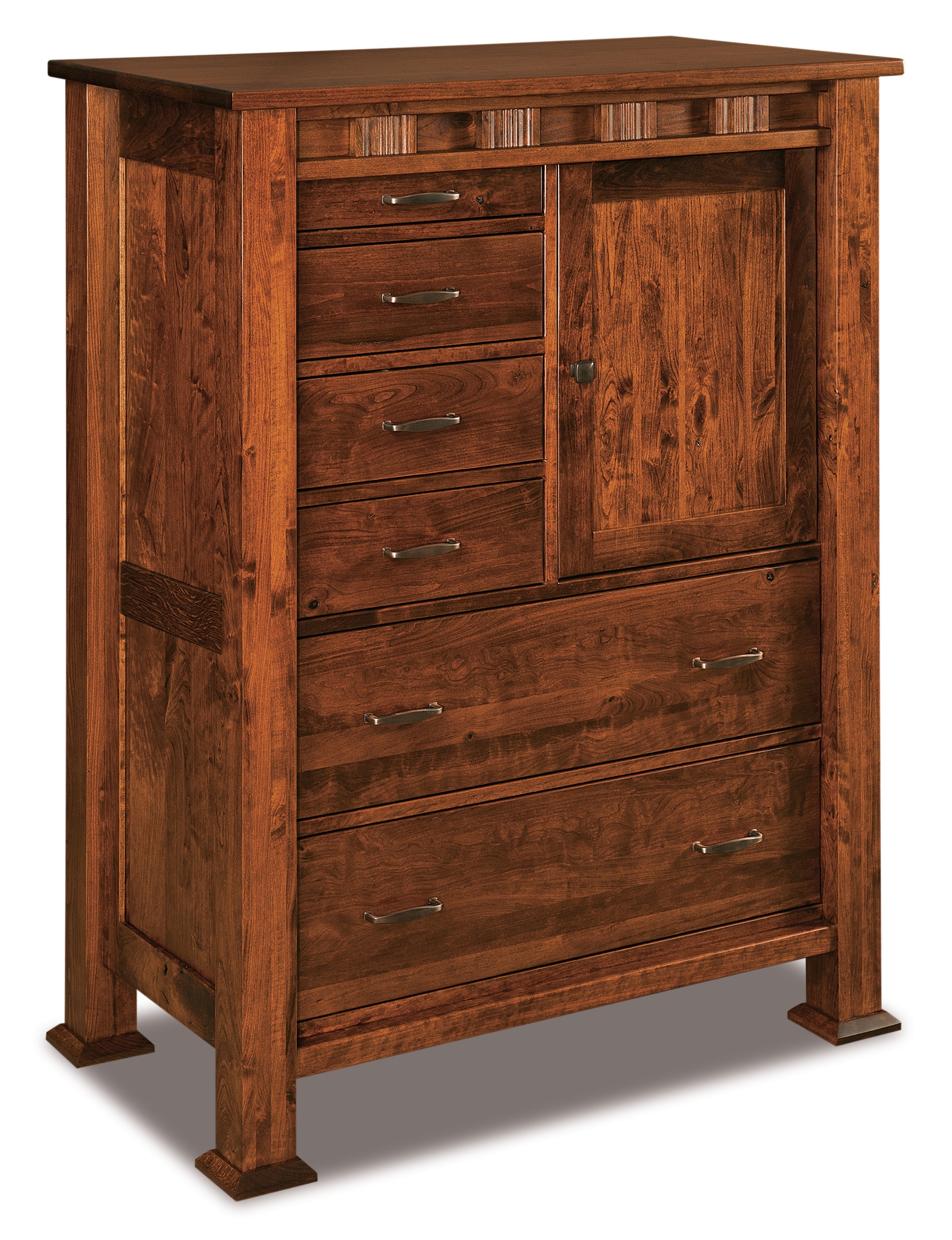 Amish Sequoyah Six Drawer One Door Gentleman's Chest