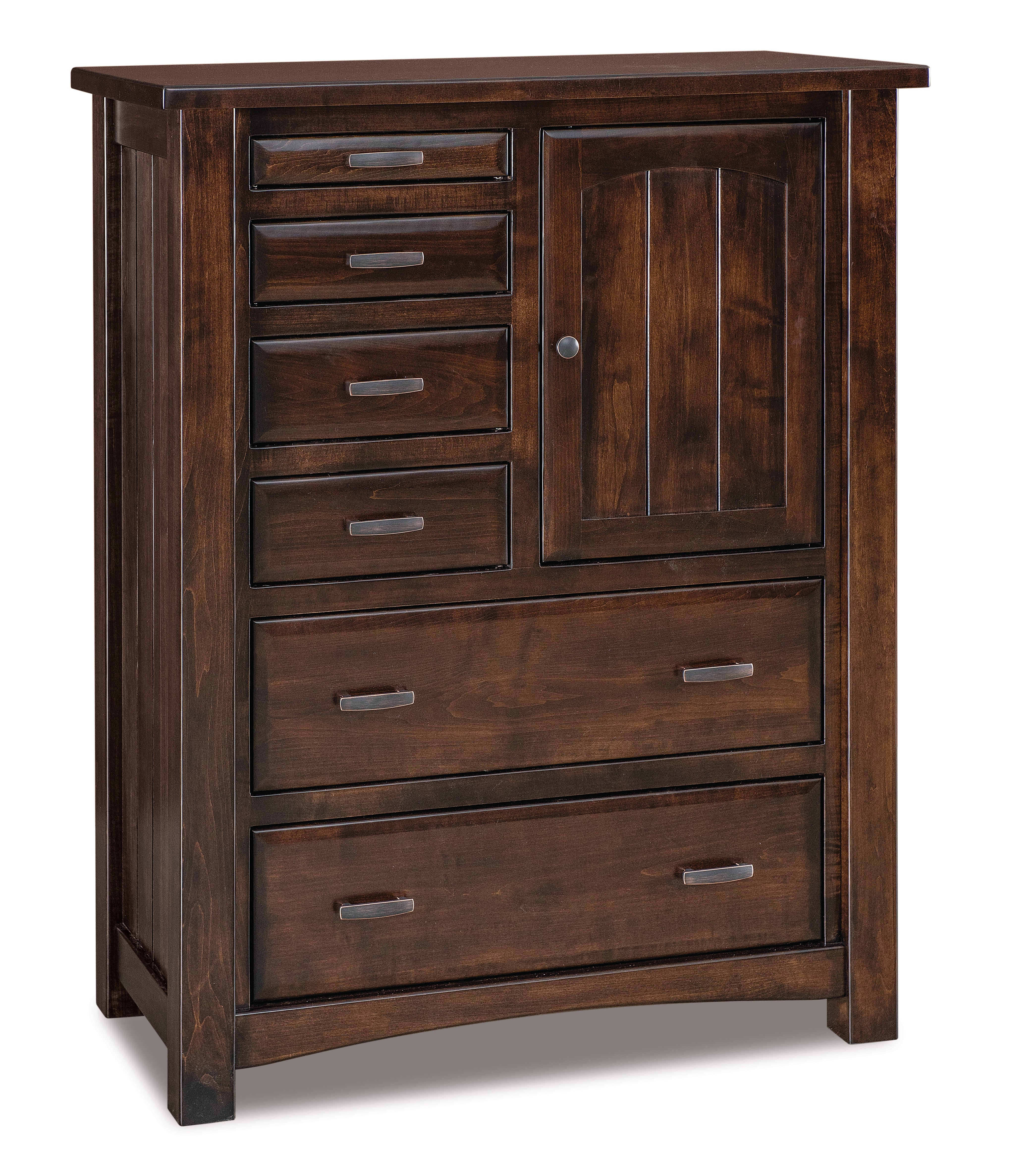 Amish Timbra Six Drawer One Door Gentleman’s Chest