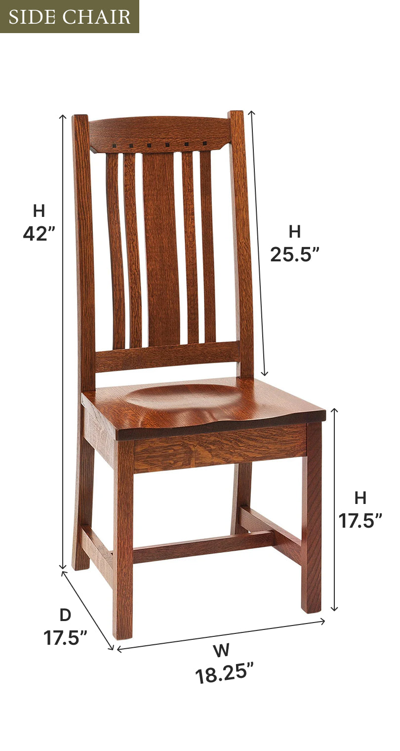 Amish Grant Dining Chair-Dining Chair-The Amish House