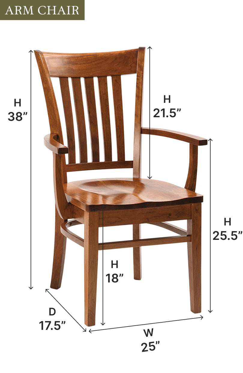 Amish Harper Dining Chair-Dining Chair-The Amish House