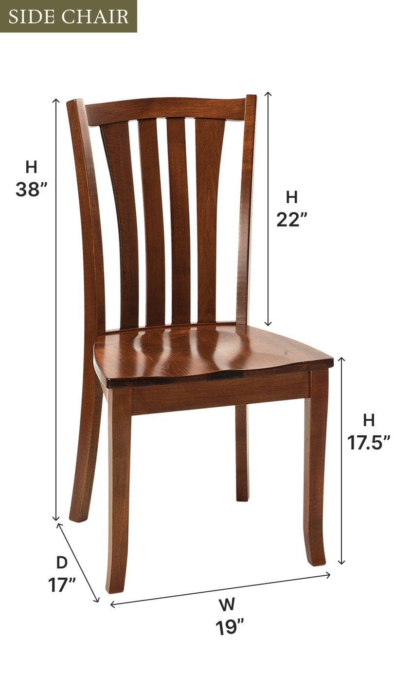 Amish Harris Dining Chair-Dining Chair-The Amish House