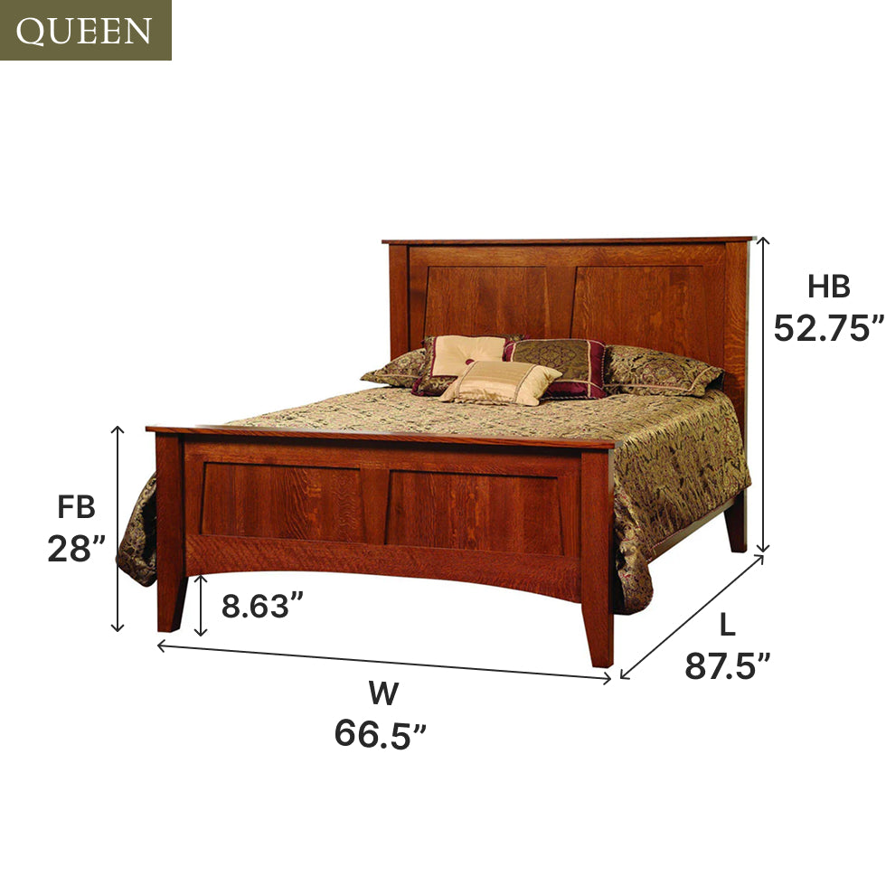 Amish Heirloom Mission Bed - Thumbnail 5