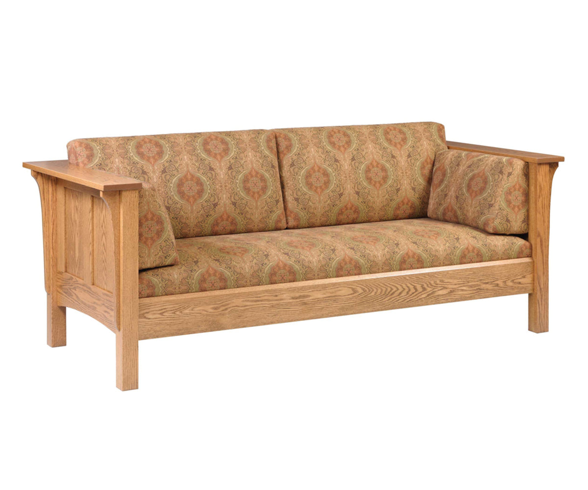 Amish 1675 Series Shaker High Back Sofa