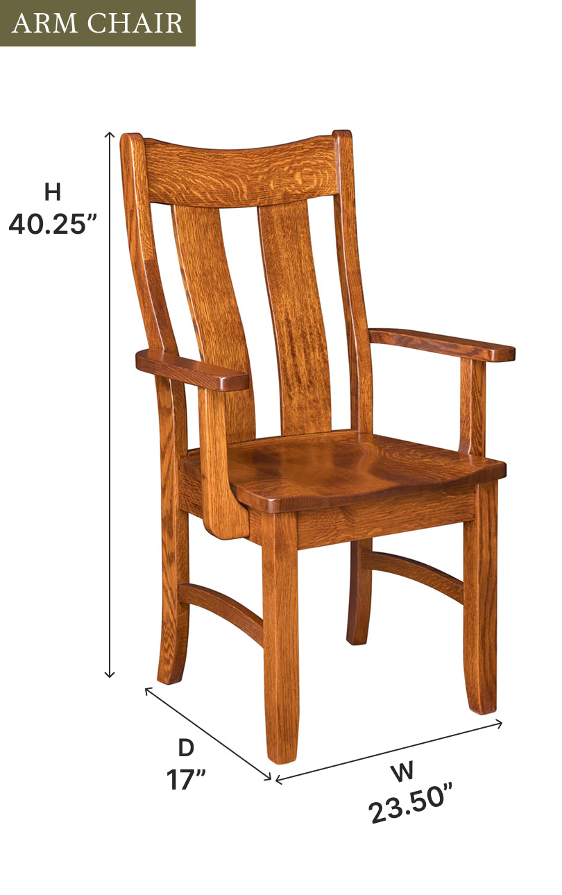 Amish Houston Dining Chair-Dining Chair-The Amish House