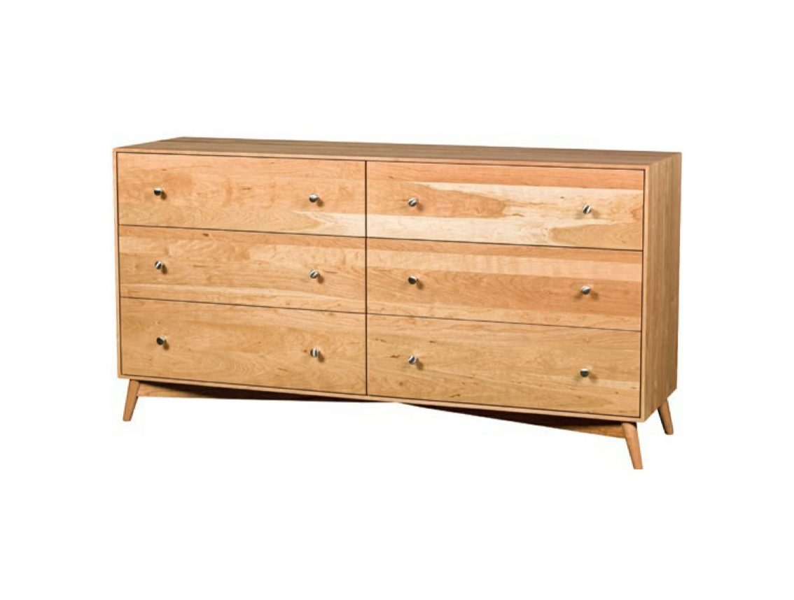 Amish Hudson Six Drawer Dresser