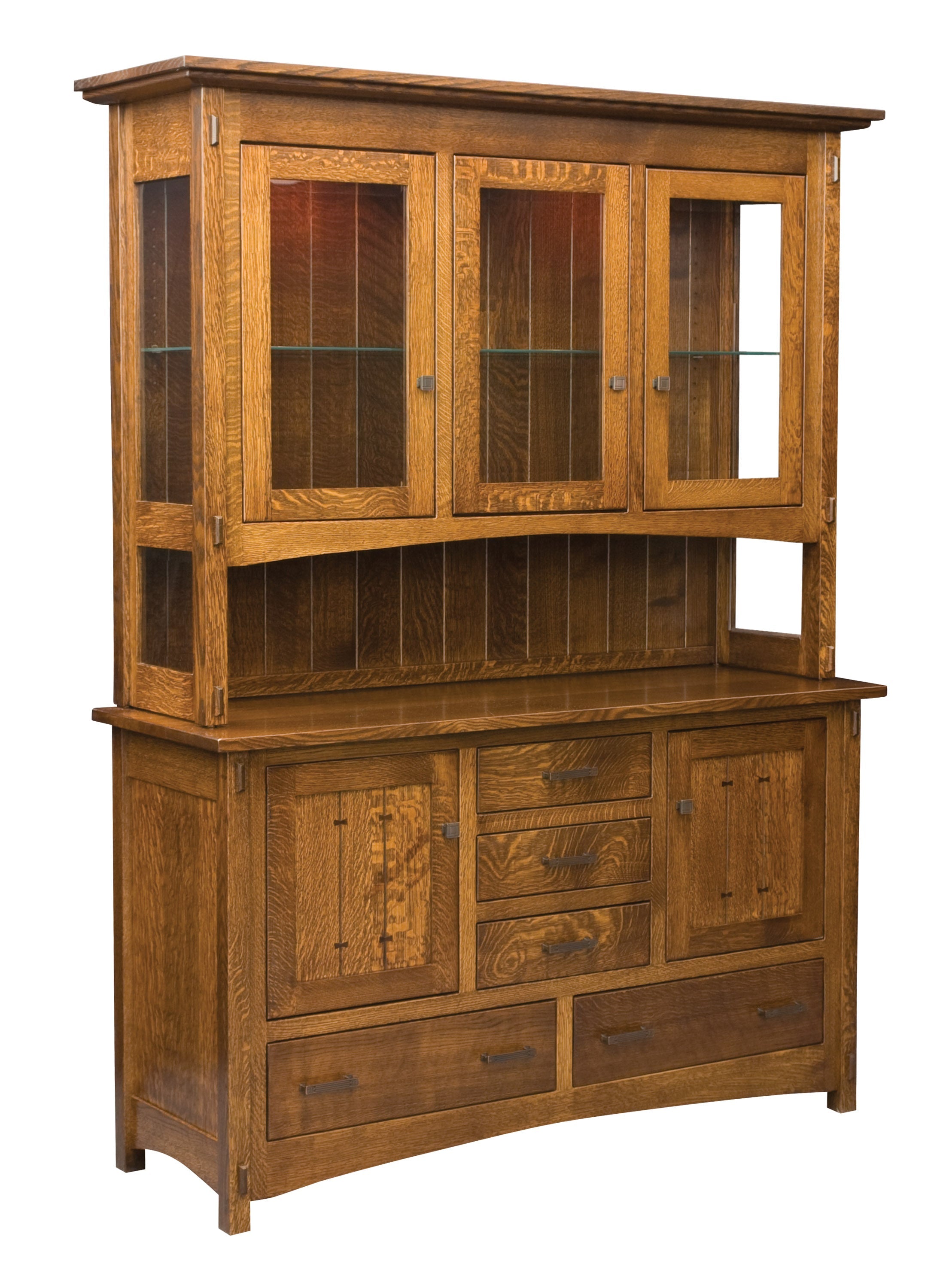 american made amish crestline hutch