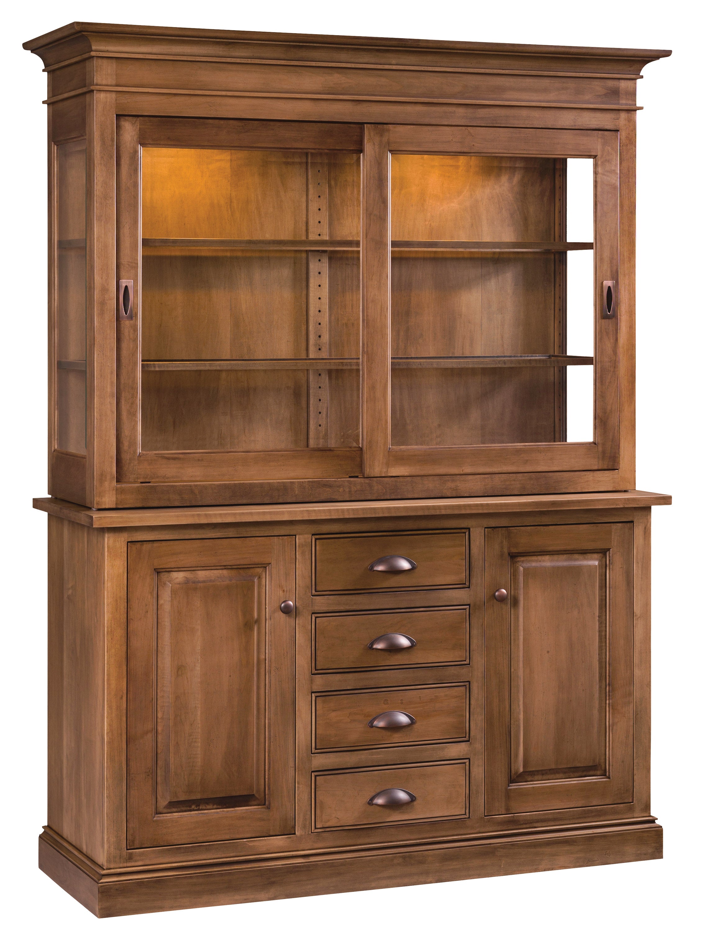 american made amish normandy hutch