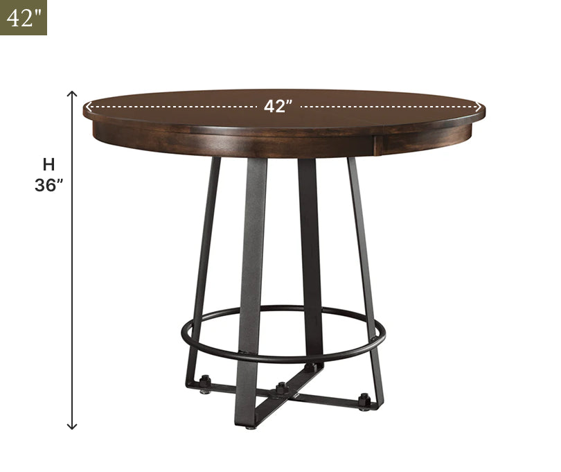 Amish Iron Craft Pub Table - Thumbnail 3