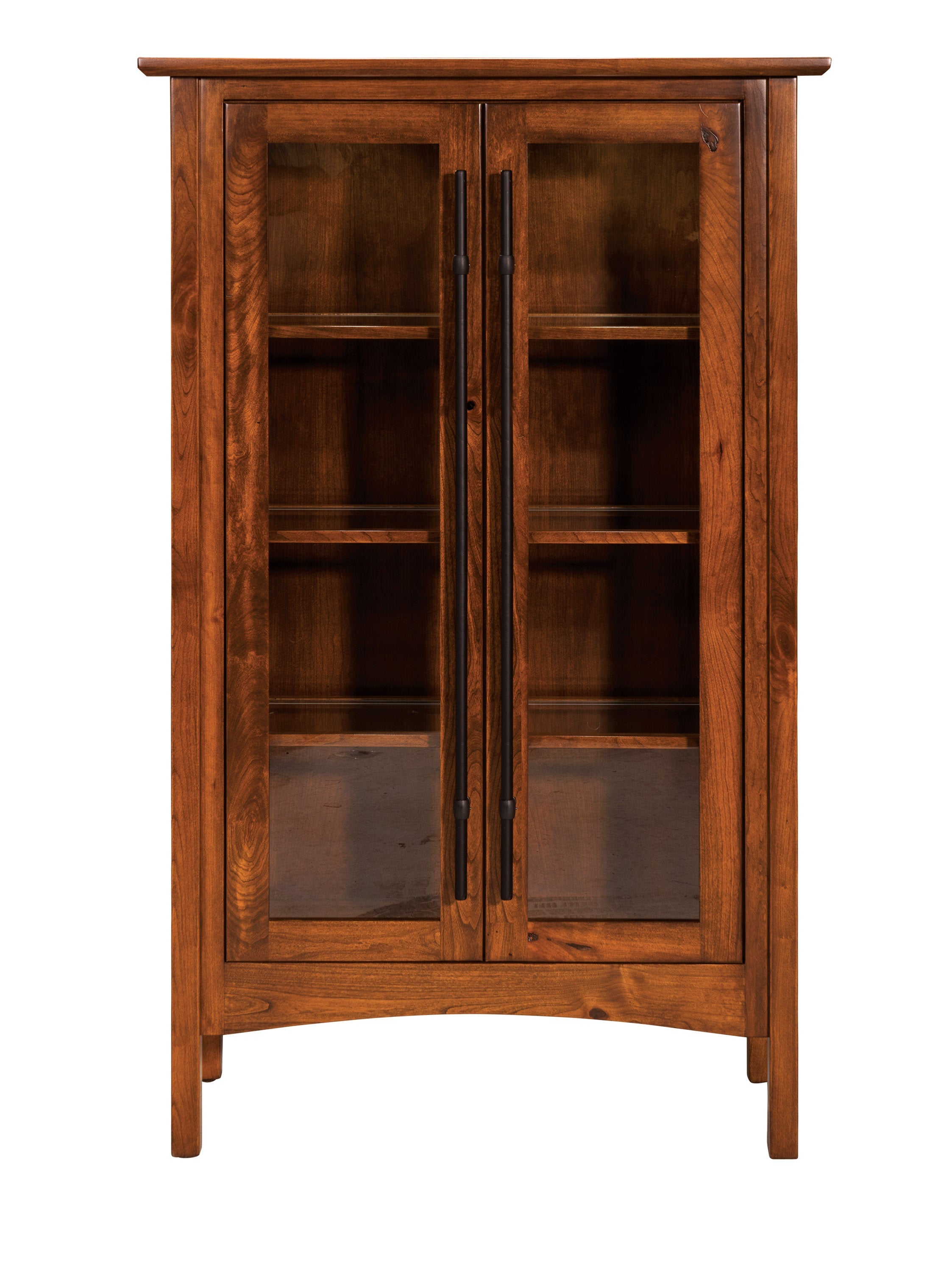 american made amish iron forge display cabinet