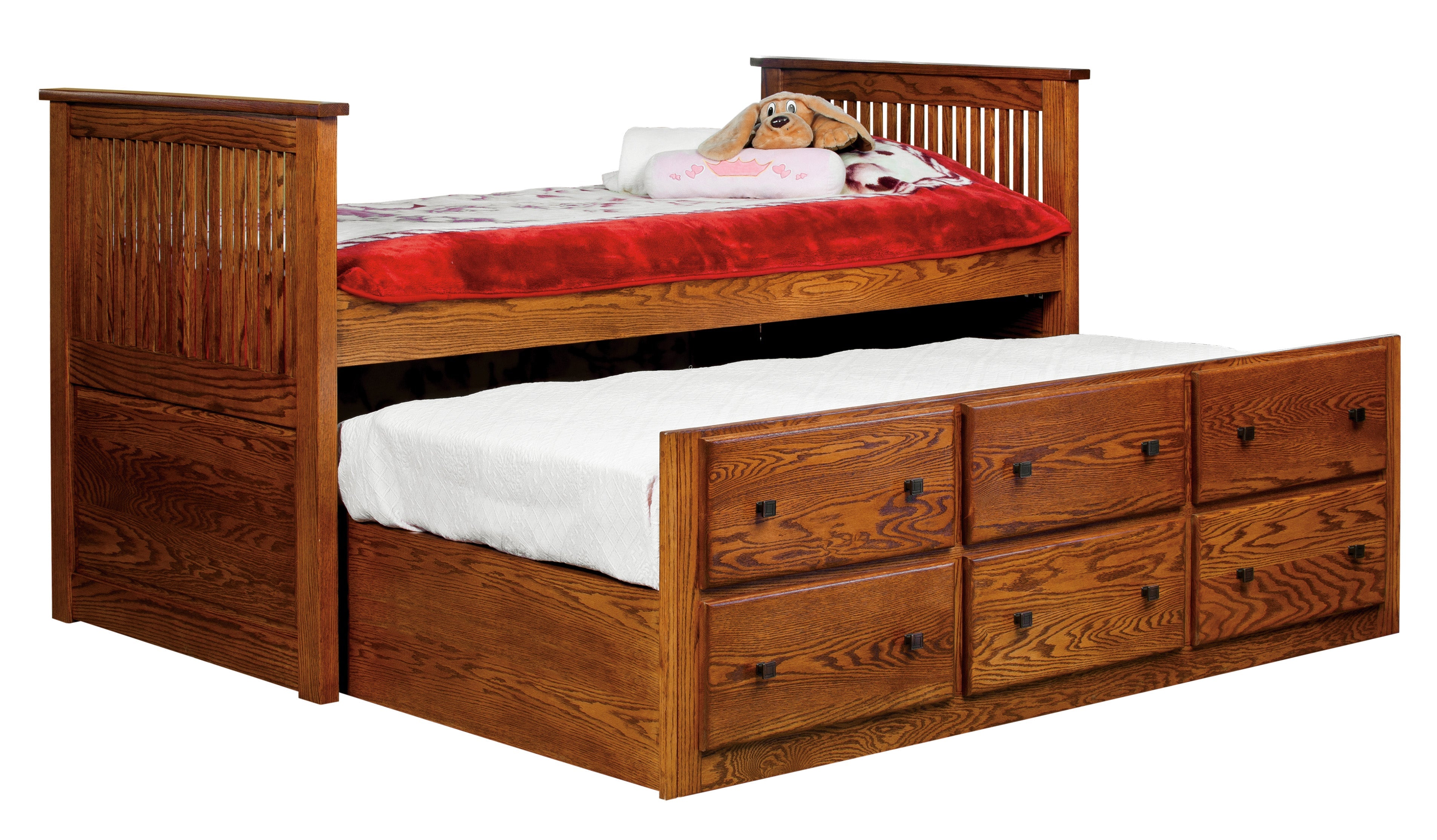 Amish Captain Bed