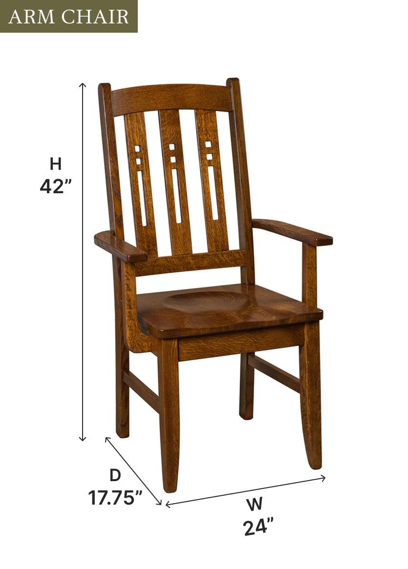 Amish Jamestown Dining Chair - Thumbnail 3