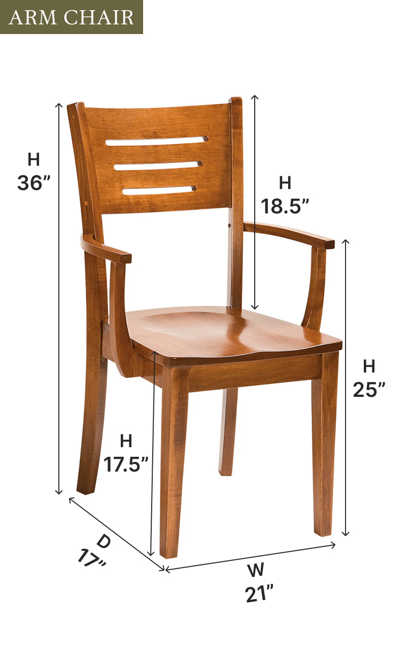 Amish Jansen Dining Chair-Dining Chair-The Amish House