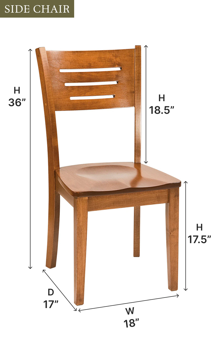 Amish Jansen Dining Chair-Dining Chair-The Amish House
