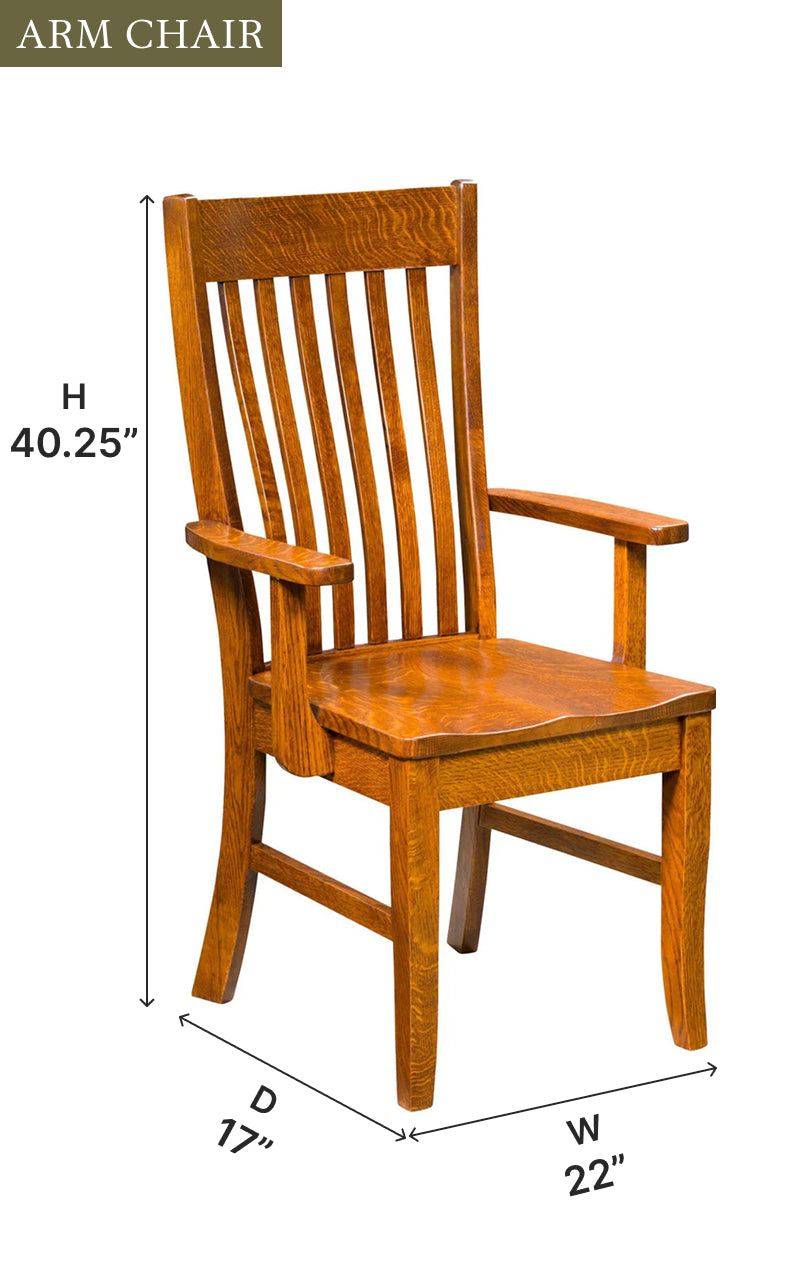 Amish Jansing Dining Chair-Dining Chair-The Amish House