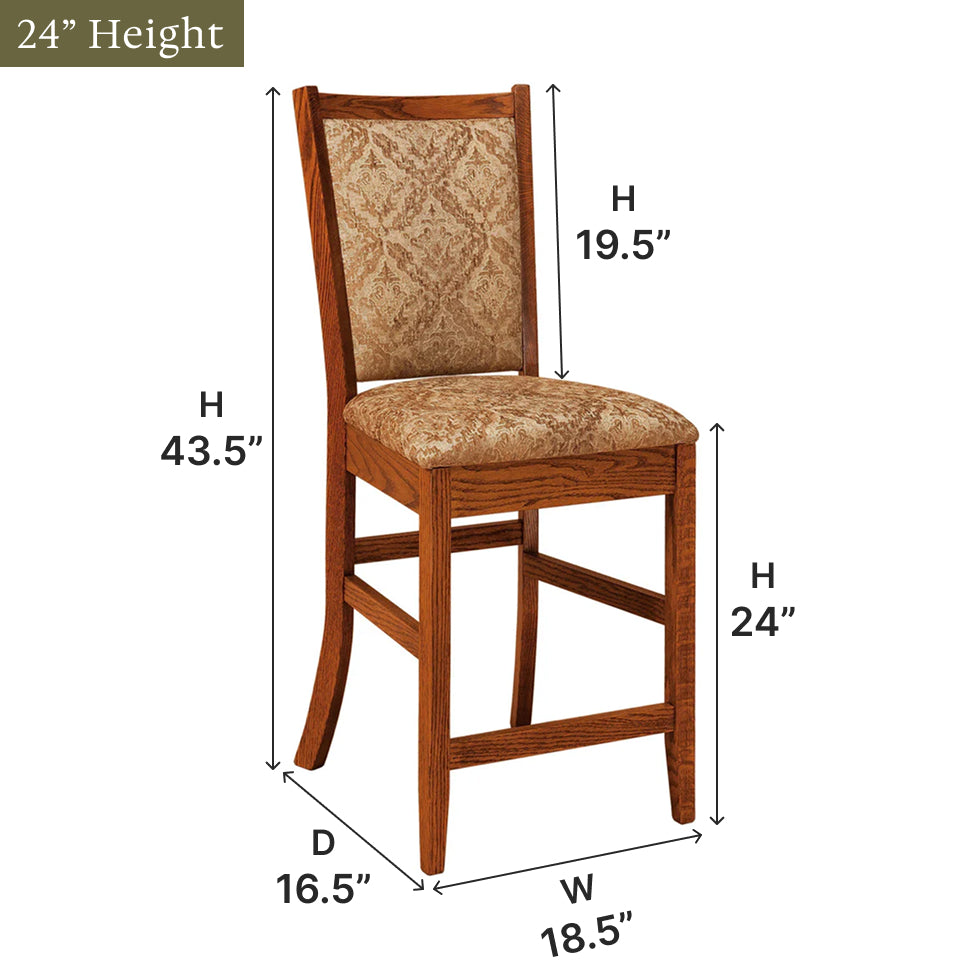 Amish Kalispel Bar Chair - Thumbnail 3