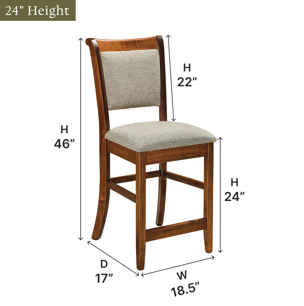 Amish Kimberly Bar Chair
