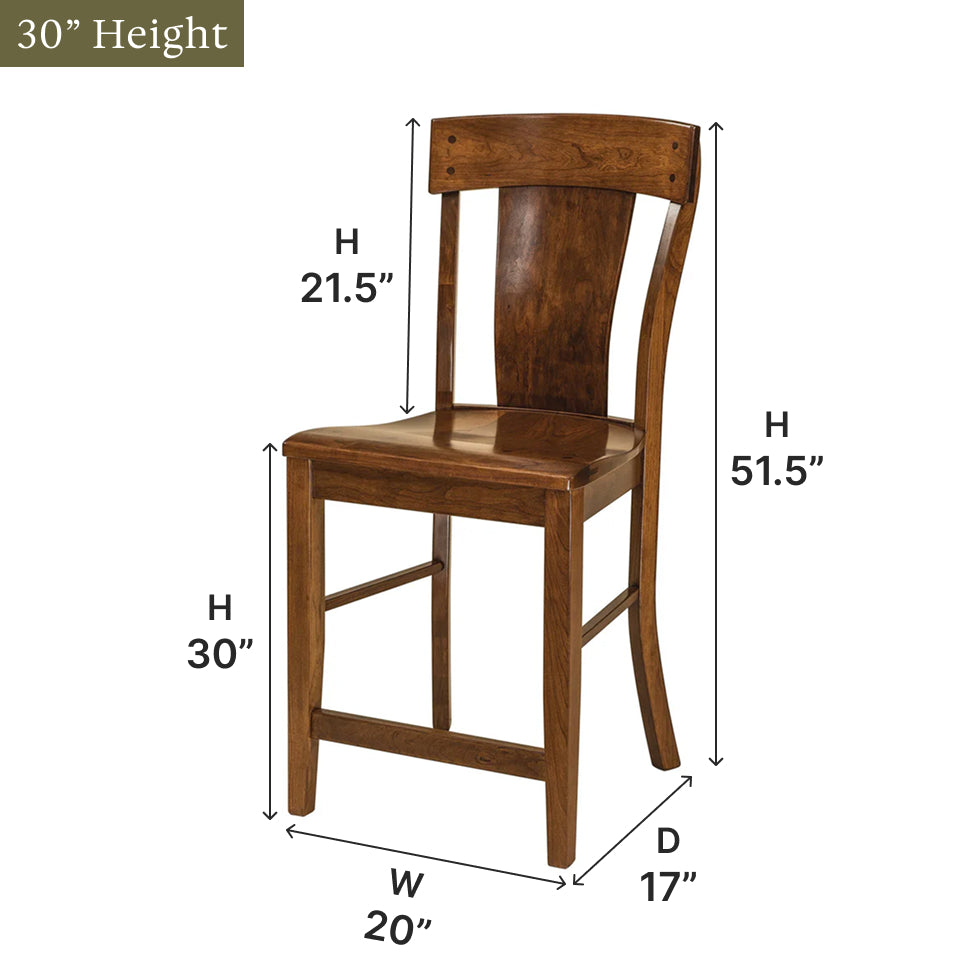The Amish House Lacombe Bar Chair - Thumbnail 2