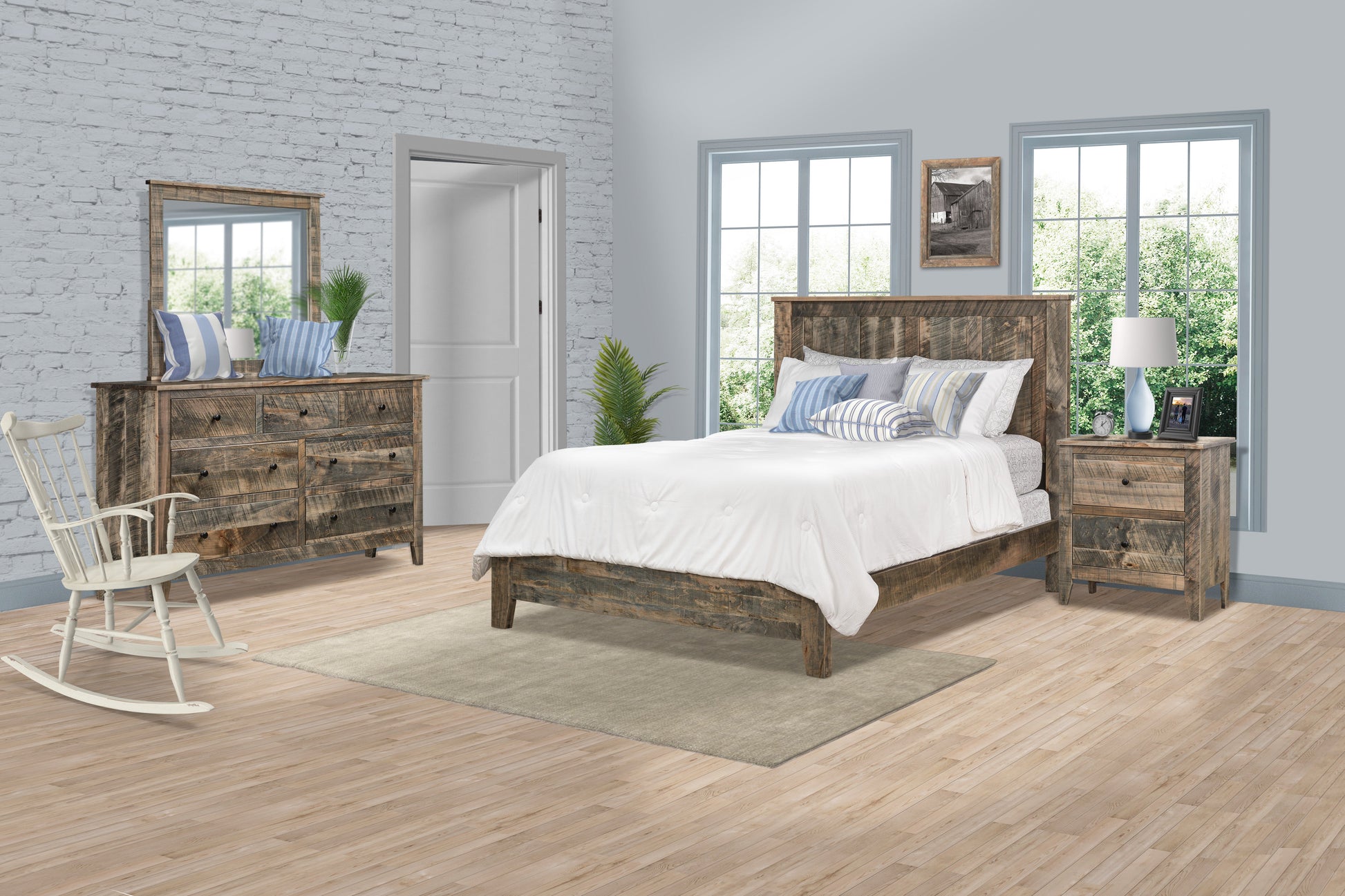 Amish Lakewood One Drawer Nightstand - Quick Ship