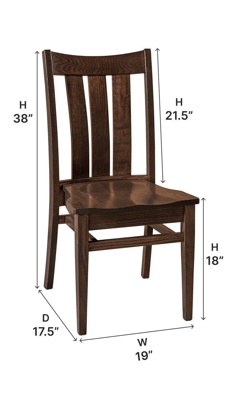 Amish Lamont Dining Side Chair-Dining Chair-The Amish House