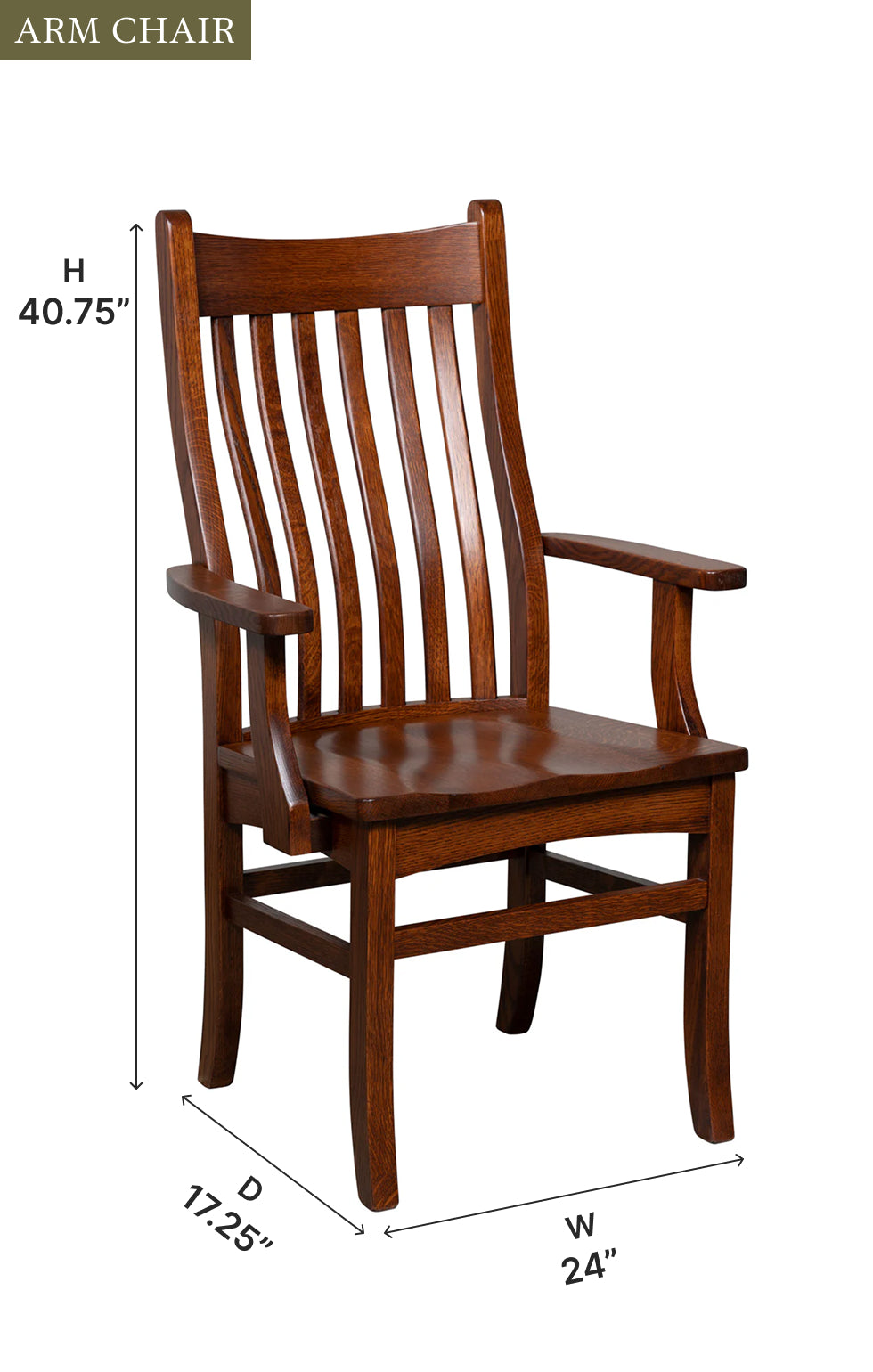 Amish Landwehr Dining Chair-Dining Chair-The Amish House