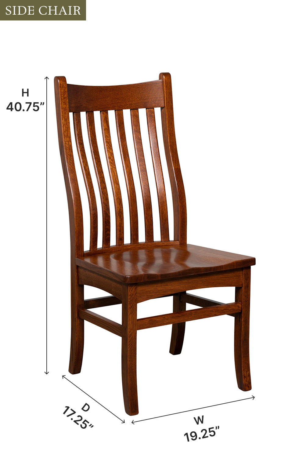 Amish Landwehr Dining Chair-Dining Chair-The Amish House