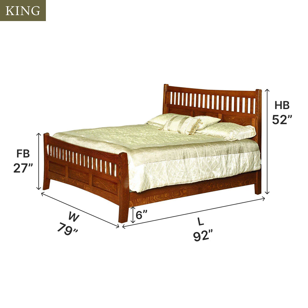 The Amish House Amish Lane Shaker Bed - Thumbnail 2