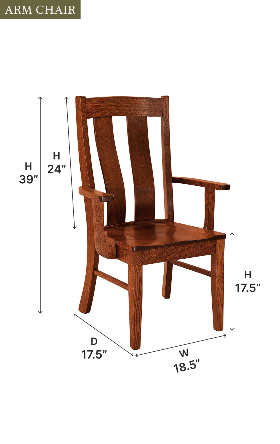 The Amish House Laurie Chair - Thumbnail 4