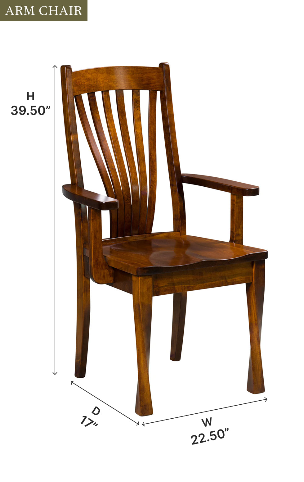 Amish Lexington Dining Chair-Dining Chair-The Amish House