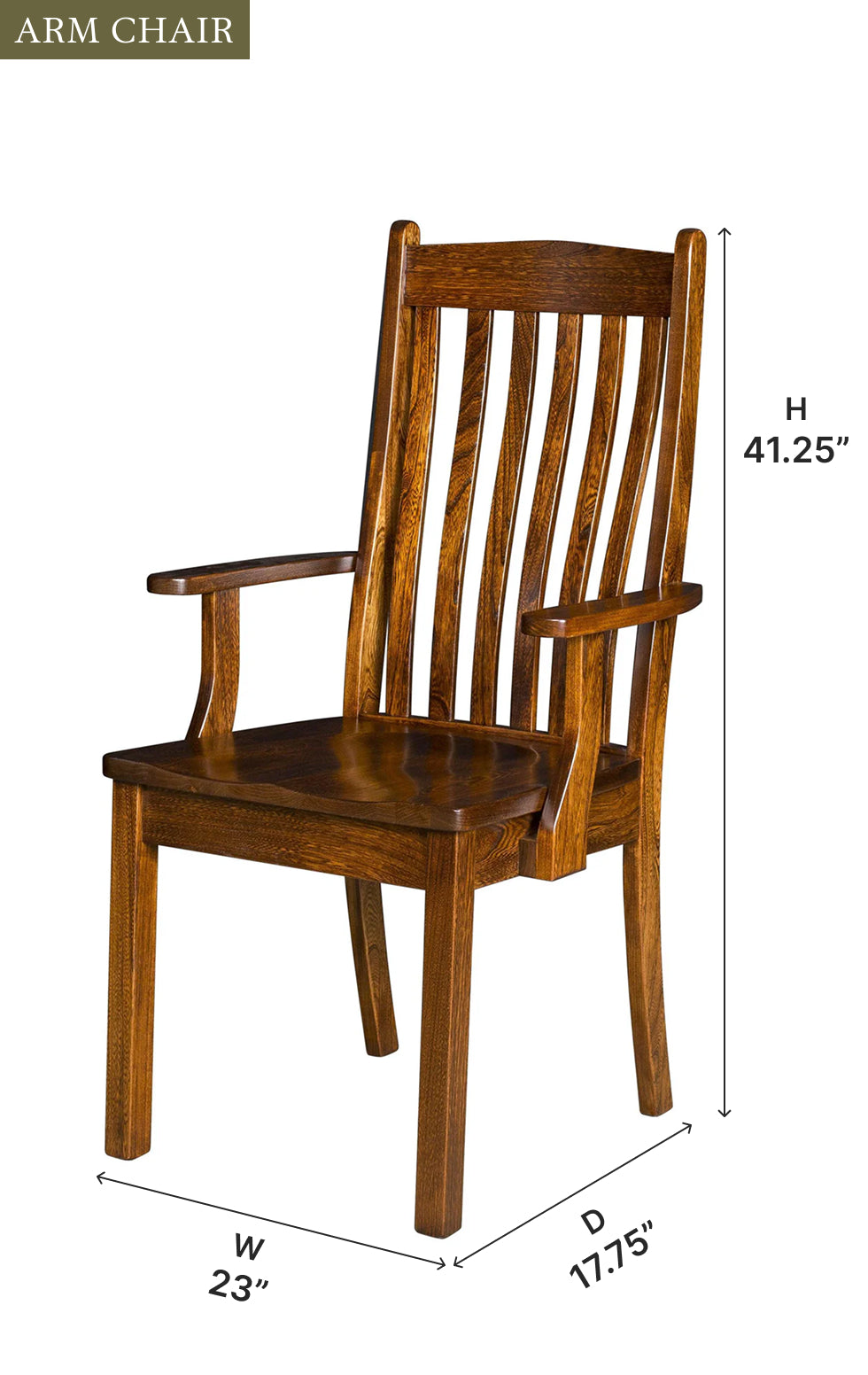 Amish Liberty Dining Chair - Thumbnail 3