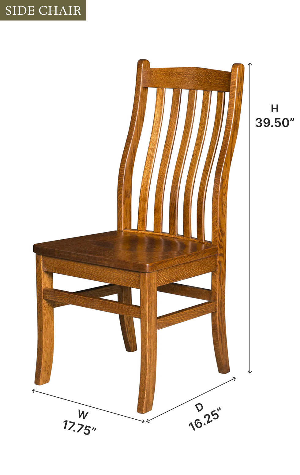 Amish Lincoln Dining Chair-Dining Chair-The Amish House