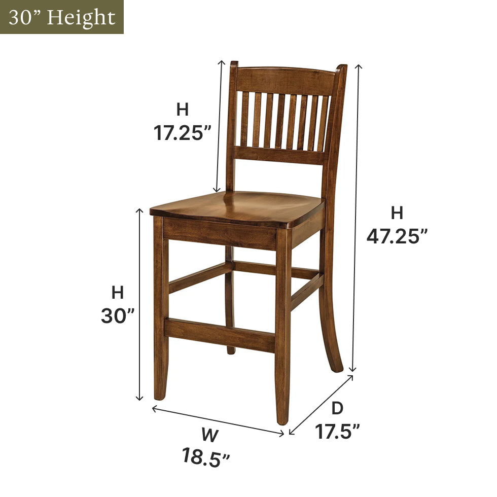 Amish Linzee Bar Chair