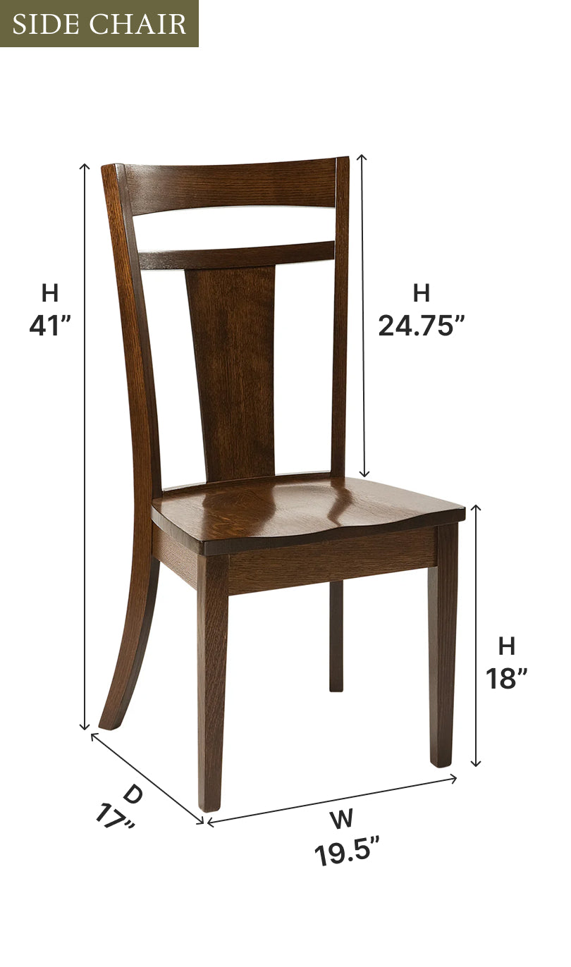 Amish Livingston Dining Chair-Dining Chair-The Amish House