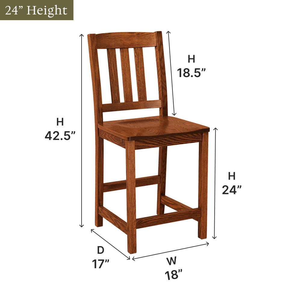 Amish Lodge Bar Chair