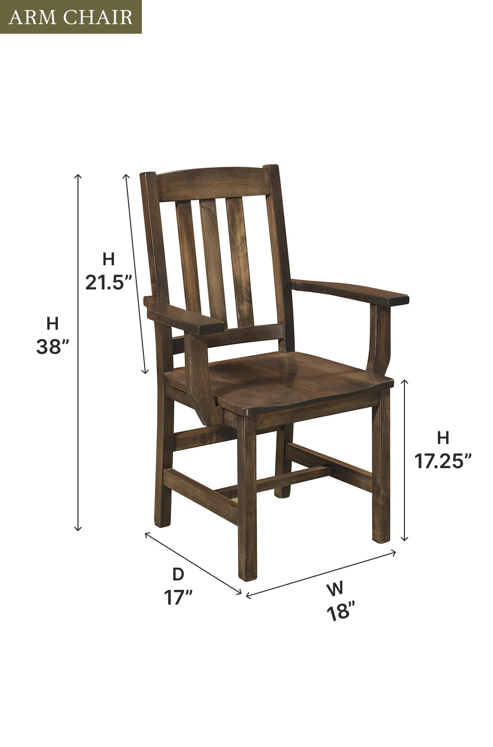 Amish Lodge Chair - Quick Ship